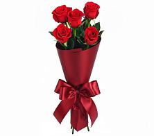 Букет 5 Красных роз Эдлесс Лав #REPLACE_PRED# Чемодановке