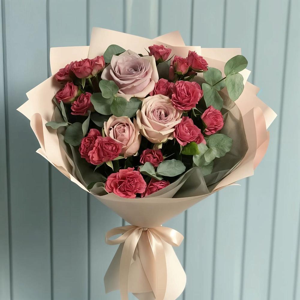 Букет цветов из: Гвоздики и Розы в Чемодановке