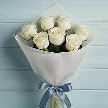Букет 7 Белых роз Эдлесс Лав в Чемодановке