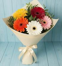 Букет цветов из:  Герберы в Чемодановке
