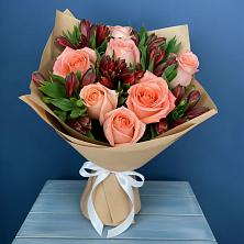 Букет цветов из:  Розы и Альстромерии в Чемодановке