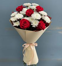 Букет цветов из:  Розы и Хризантемы в Чемодановке