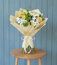 Букет цветов из:  Хризантемы и Розы в Чемодановке