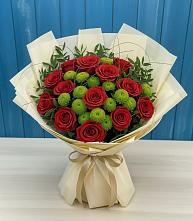 Букет цветов из:  Розы и Хризантемы в Чемодановке