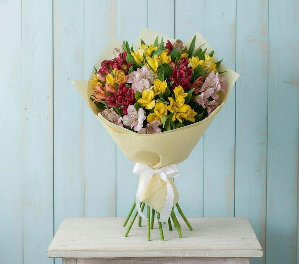 Букет цветов из: Альстромерии в Чемодановке