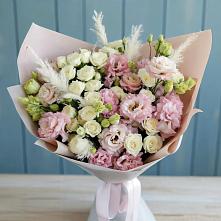 Букет цветов из:  Альстромерии и Розы в Чемодановке